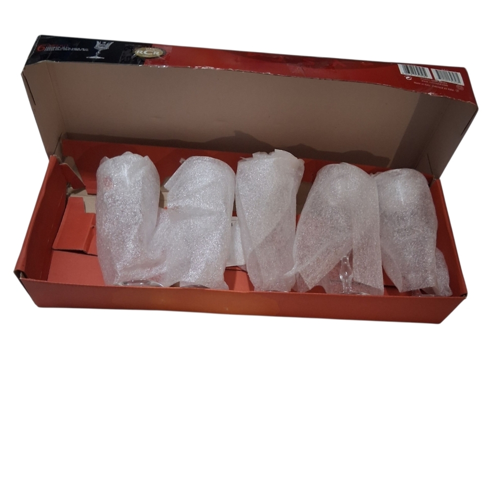 SALE!!! NIB Vintage Crown Rock RCR Set of 5‎ Sherry Glasses - Picture 2 of 6